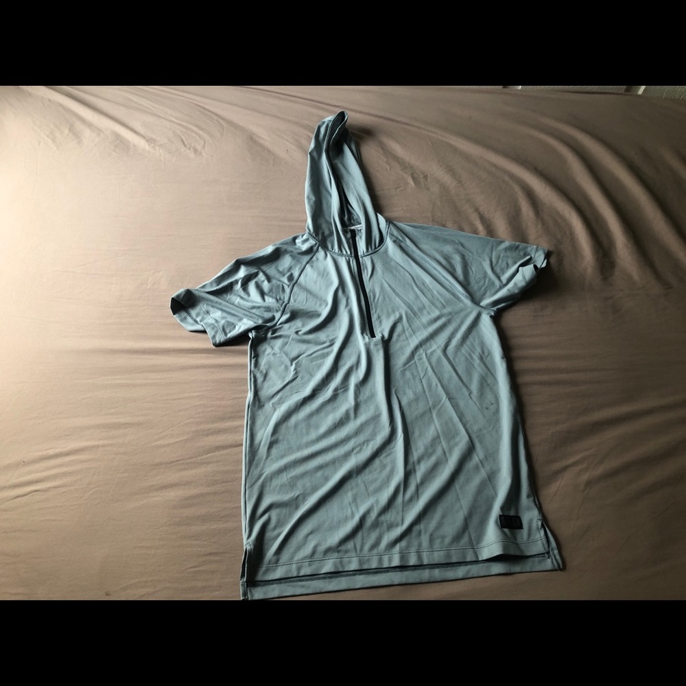 Msk tinted grey short sleeve hoodie size small